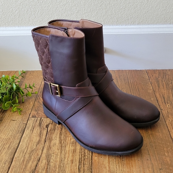 Vionic Holden Thea Brown Ankle Boots 